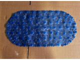 Bath mat, oval 66х35 cm, blue, PERFECTO LINEA
