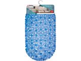 Bath mat, oval 66х35 cm, blue, PERFECTO LINEA