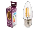 LED Filament bulb C37 clear E27 6W 220-240V 3000K ЮПИТЕР