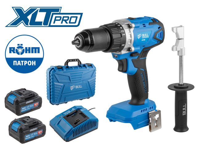 Cordless drill BULL SR 1802 SET