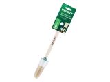 Round brush 6# -30mm, natural white bristle, wooden handle VOLAT