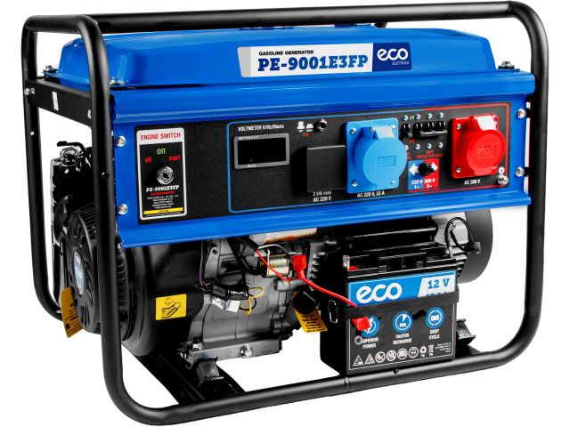 Gasoline generator ECO PE-9001E3FP (380/230 V~, 50 Hz, 6,5kW)