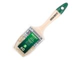 Flat brush 2,5&quot;-60mm, natural white bristle, plastic handle VOLAT