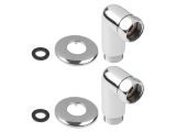 Angle fitting 1/2&quot; f. x 1/2&quot; m. CHROME (2 pcs), AV Engineering