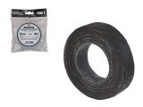 Cotton insulation tape 19mmx7m 100g black STARTUL STANDART