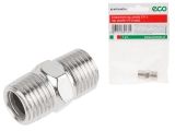 Air hose fitting 1/4&quot; BSP male to 1/4&quot; BSP male (steel) ECO