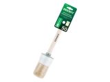 Round brush 14# -50mm, natural white bristle, wooden handle VOLAT