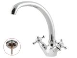 Two handle brass kitchen faucet, AV Engineering