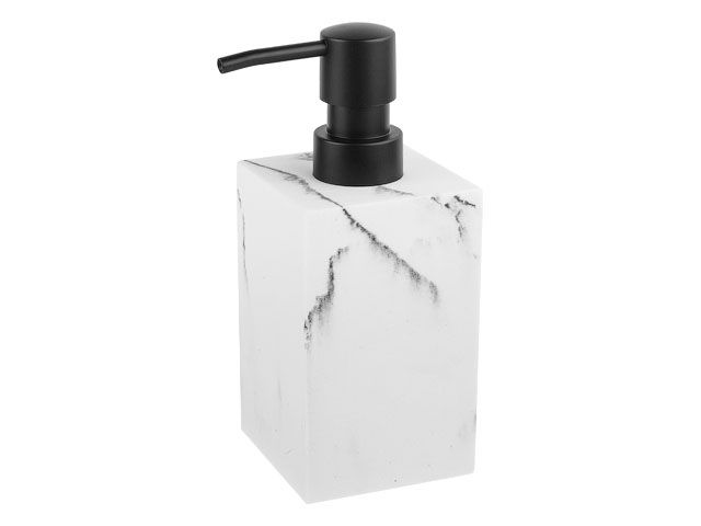 Soap dispenser MARBLE, white, PERFECTO LINEA