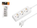 Extension cord, 3 sockets; 5m; with grounding; 3х0,75 ЮПИТЕР