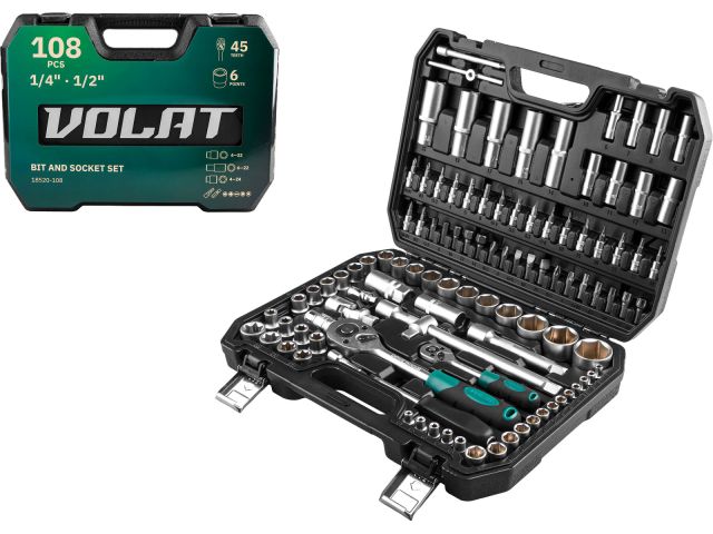 Socket set 108pcs VOLAT