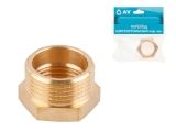 Female/Male adaptor 1/2&quot; m. x 3/8&quot; f., AV Engineering