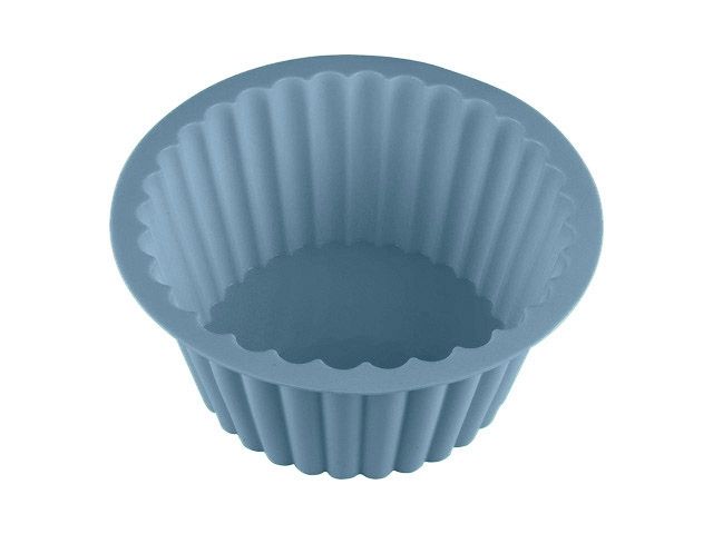 Silicone baking form, Boston cupcake, 19 x 13.5 x 8.5 cm, BLUESTONE, PERFECTO LINEA