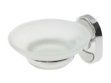 Wall mounted glass soap holder, round AV Engineering