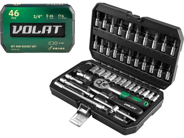 Socket set 46pcs VOLAT