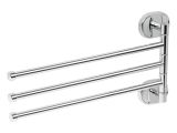 Wall mounted adjustable towel holders with 3 bars AV Engineering