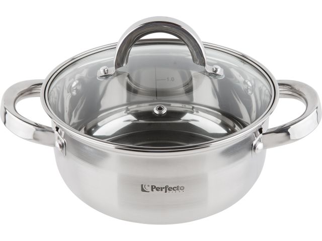 Casserole stainless steel, 1.8 L, d 18 x 8.5, STARCOOK, PERFECTO LINEA