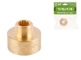 Male/Female adaptor 1/2&quot; f. x 1/4&quot; m., AV Engineering