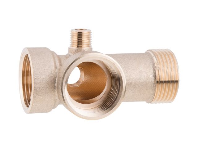 Coupling 5 ways 1&quot; f. x 1&quot; f. x 1&quot; m. x 1/4&quot; m. x 1/4&quot; f. 90mm, AV Engineering