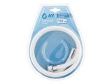 Shower hose, PVC, 1/2&quot; 150 cm, white, AV Engineering