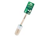 Round brush 10# -40mm, natural white bristle, wooden handle VOLAT