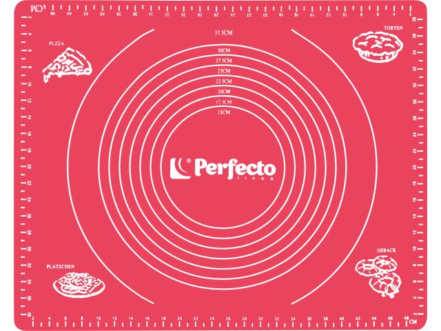 Dough mat with measured divisions, silicone, 50x40 cm, FRUIT DOVE, PERFECTO LINEA