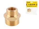 Male adaptor 1/2&quot; m. x 3/8&quot; m., AV Engineering