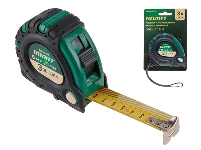 Steel tape measure 5m/25mm Volat