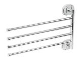 Wall mounted adjustable towel holders with 4 bars AV Engineering