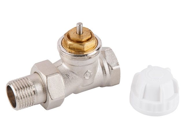 Globe straight valve for radiator 1/2&quot; f.-m. for thermal head, AV Engineering
