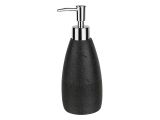 Soap dispenser BLACKSTONE, black, PERFECTO LINEA