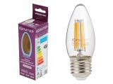 LED Filament bulb C37 clear E27 6W 220-240V 4000K ЮПИТЕР