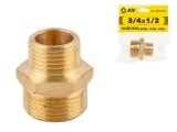 Male adaptor 3/4&quot; m. x 1/2&quot;m., AV Engineering