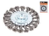 Twist knot wheel brush 100mm M14 GEPARD