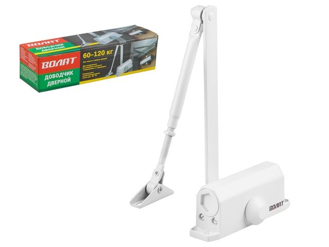 Door closer 60-120kg white VOLAT