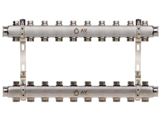 Image 1 Manifold (SUS 304) AVE162, 10 ways, AV Engineering