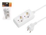 Extension cord, 2 sockets; 3m; with grounding; 3х0,75 ЮПИТЕР