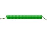 PE coiled air hose 6.5/10 mm, quick release coupling, ECO (length 15 m)