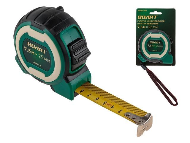 Steel tape measure 7,5m/25mm Volat