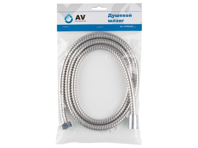 Shower hose, SUS/PVC, 1/2&quot; 150 cm, mat., AV Engineering