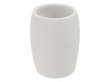 Toothbrush cup WHITESTONE, white, PERFECTO LINEA