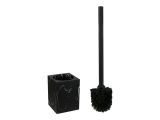 Toilet brush MARBLE, black, PERFECTO LINEA