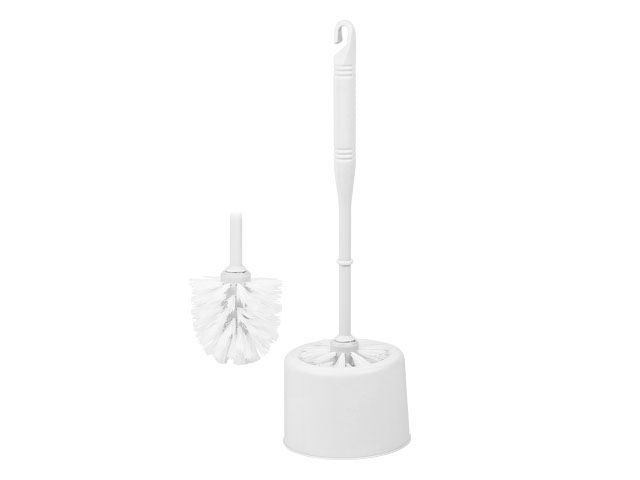 Toilet brush with stand KLINKO, snow white, PERFECTO LINEA