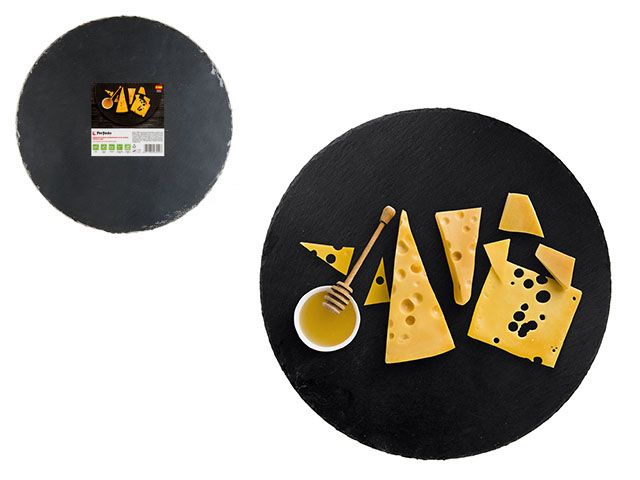 Slate tray, d 30 cm, PERFECTO LINEA