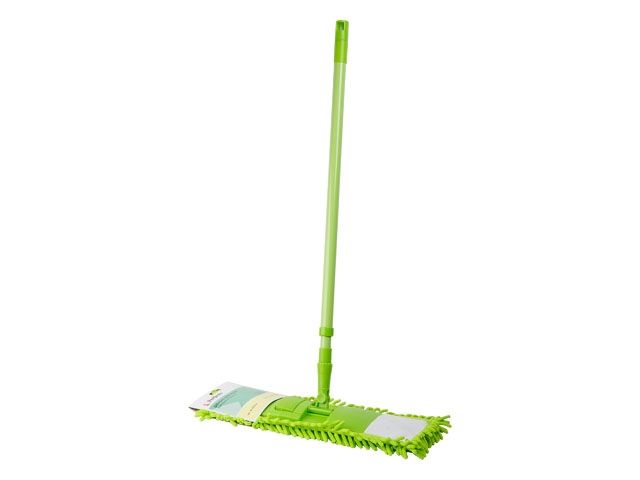 Chenille flat mop Solid, green, PERFECTO LINEA