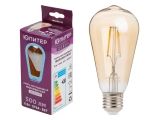 LED Filament bulb ST64 amber E27 6W 220-240V 4000K ЮПИТЕР