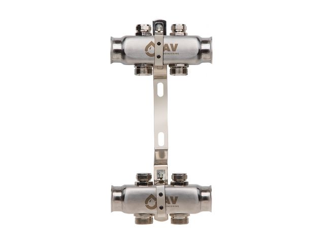 Image 1 Manifold (SUS 304) AVE162, 2 ways, AV Engineering