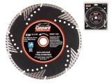 Diamond saw blade, multipurposе Turbo-sеgmеntеd 230х22mm GEPARD