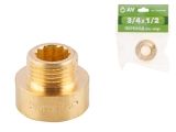 Male/Female adaptor 3/4&quot; f. x 1/2&quot; m., AV Engineering