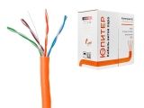 Cable UTP Cat5E Indoor 4х2х24AWG (0.51мм) 305м, CCA, PVC ЮПИТЕР